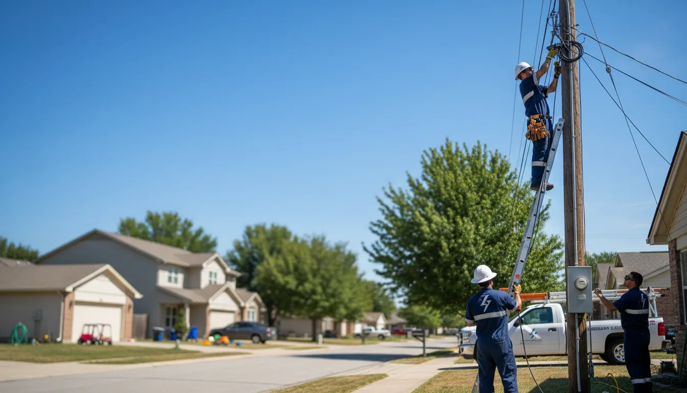 Residential electrician providing installation services in Metamora, OH
